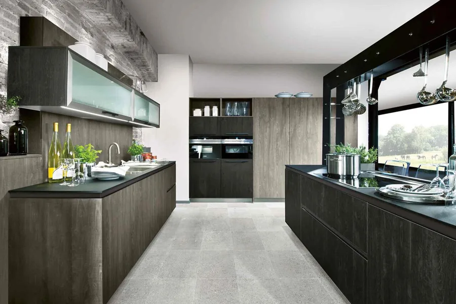 Parallel Kitchen designed by Creations Woodkraft