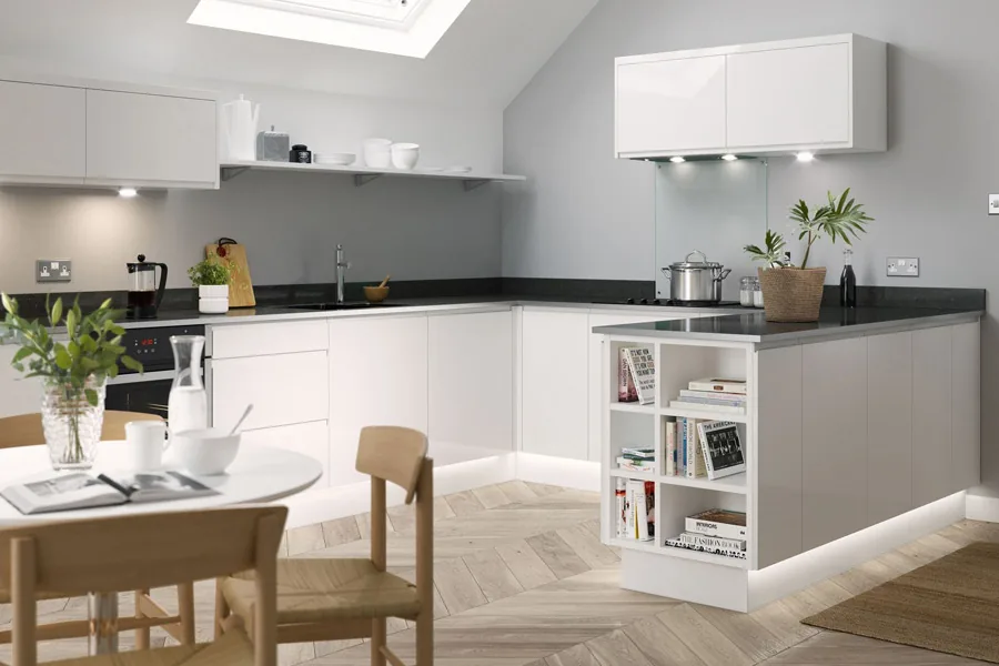U-Shaped Kitchen designed by Creations Woodkraft