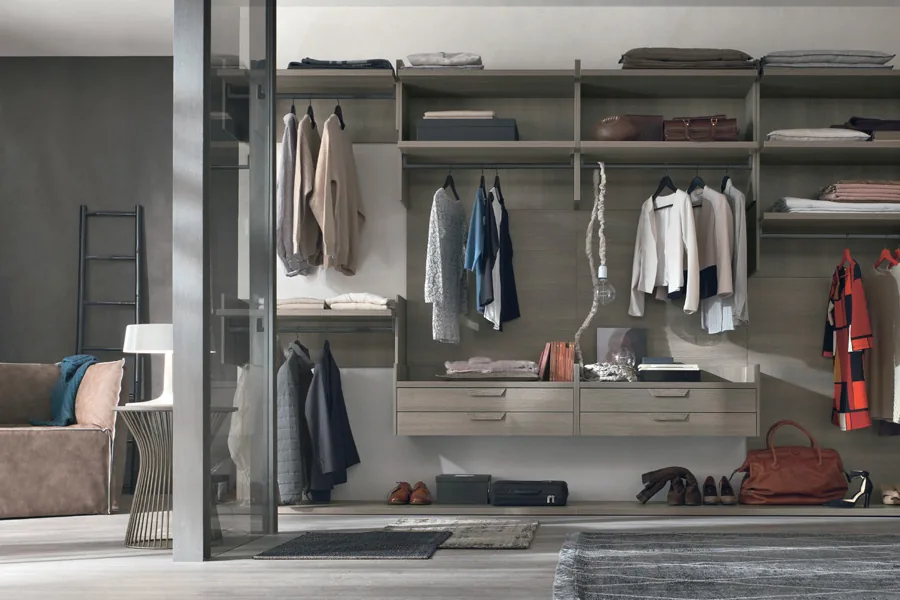 Walk-In Closet wardrobe by Creations Woodkraft