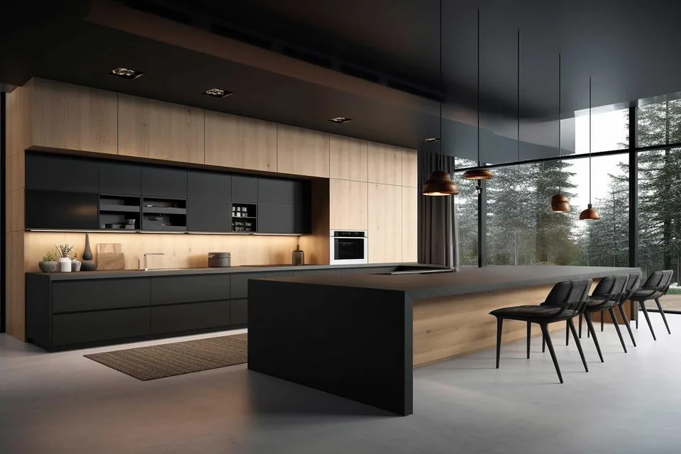 Bespoke modular kitchen by Creations Woodkraft